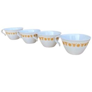Corning Corelle Golden Butterfly Hook Handle Cups (4 piece set)